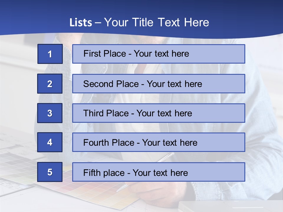Businessman Office Indoors PowerPoint Template