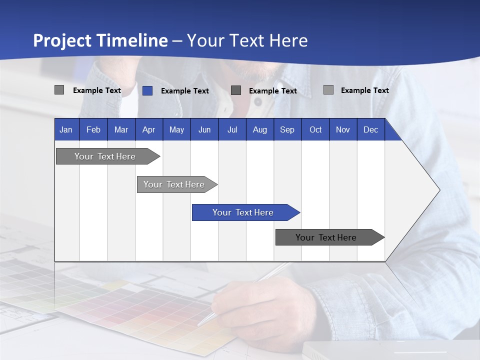 Businessman Office Indoors PowerPoint Template