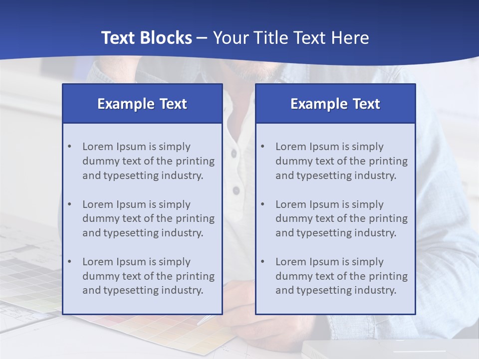 Businessman Office Indoors PowerPoint Template