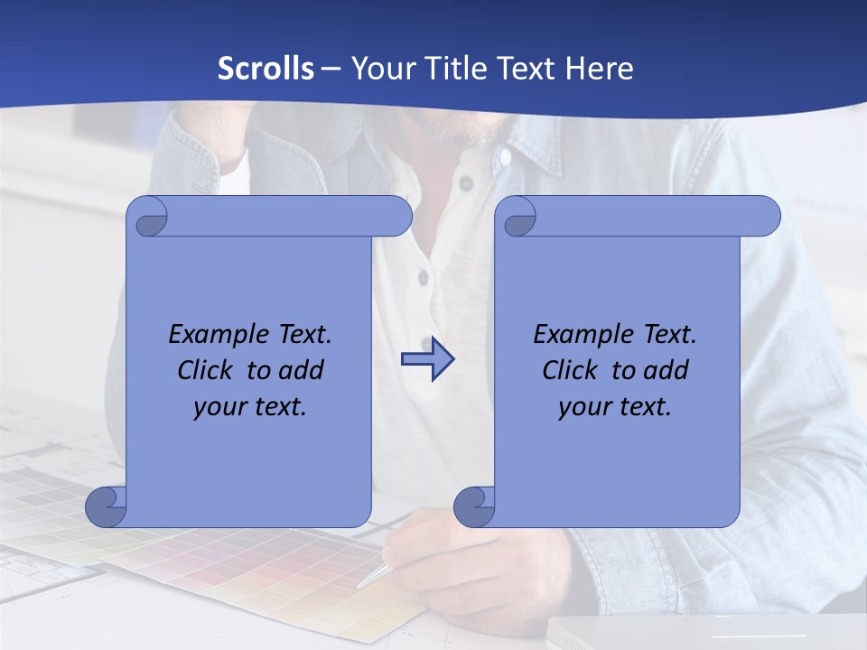 Businessman Office Indoors PowerPoint Template