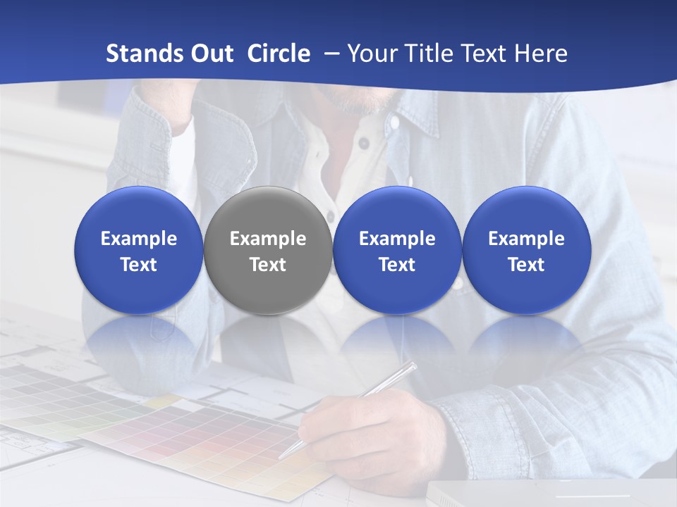 Businessman Office Indoors PowerPoint Template