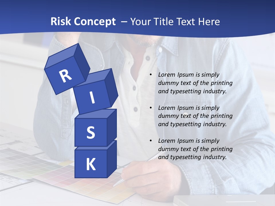 Businessman Office Indoors PowerPoint Template