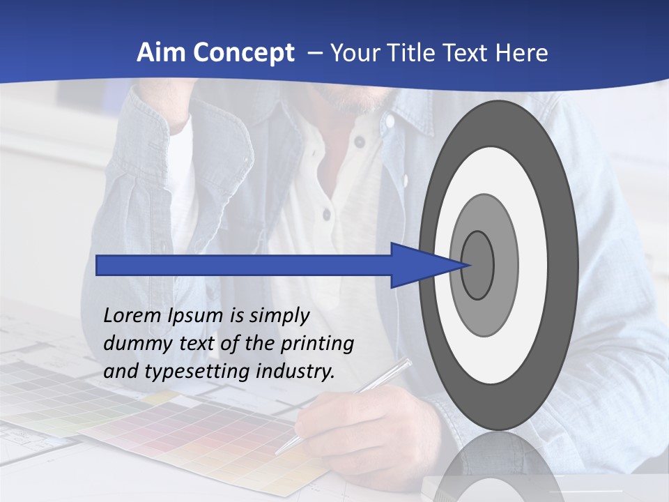 Businessman Office Indoors PowerPoint Template