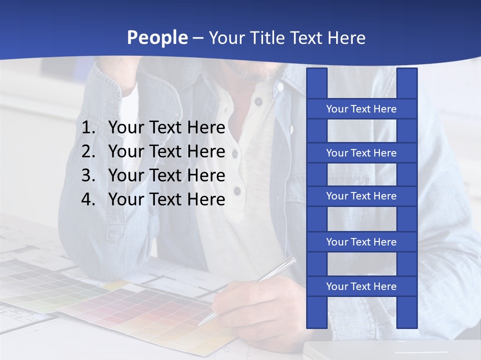Businessman Office Indoors PowerPoint Template