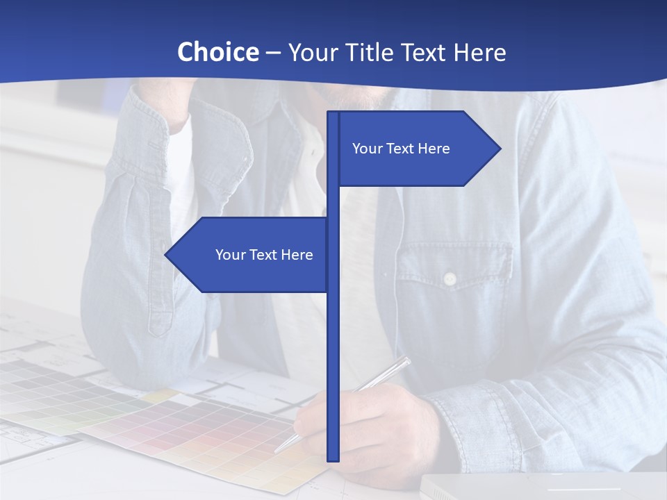 Businessman Office Indoors PowerPoint Template