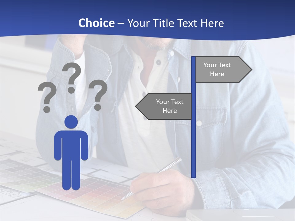 Businessman Office Indoors PowerPoint Template