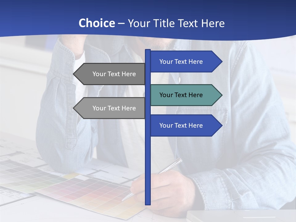 Businessman Office Indoors PowerPoint Template