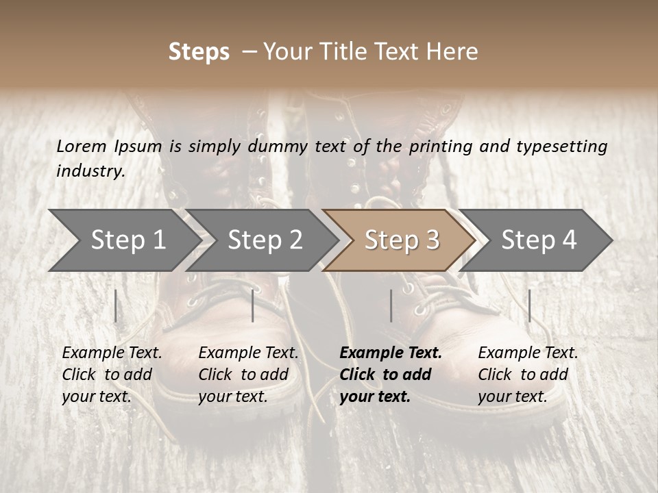 Outdoor Boot Worn PowerPoint Template