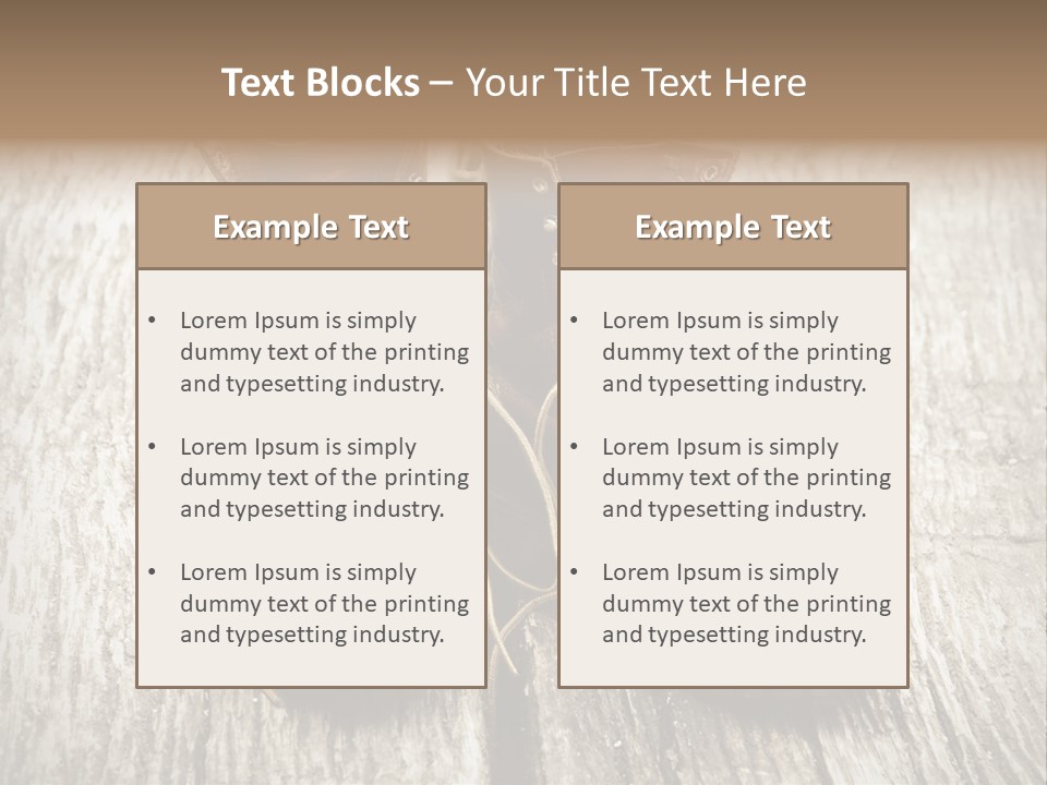 Outdoor Boot Worn PowerPoint Template