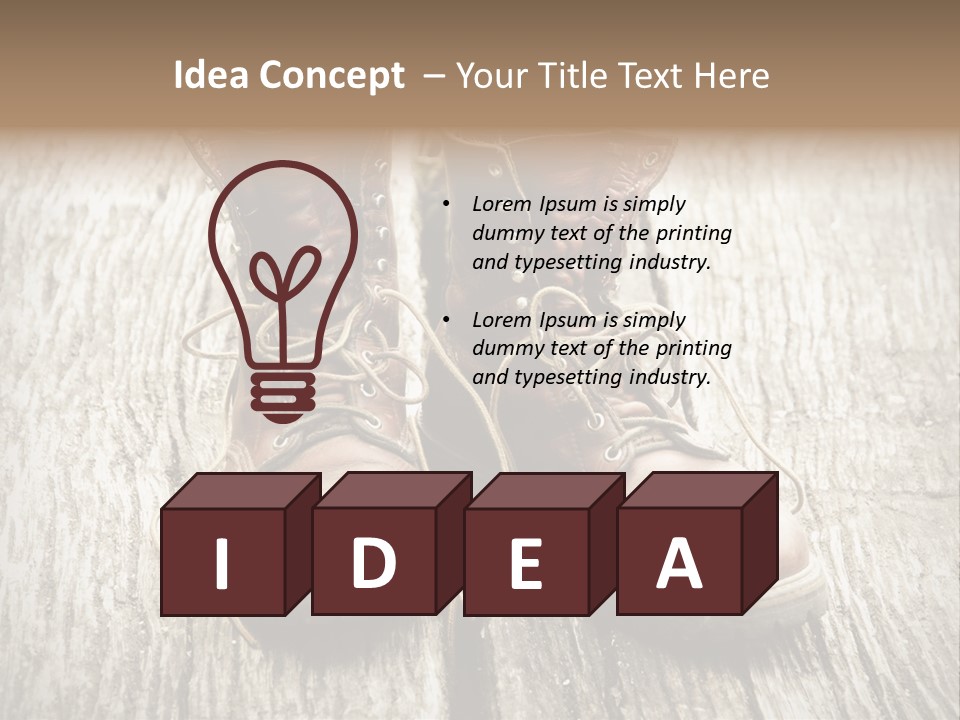 Outdoor Boot Worn PowerPoint Template