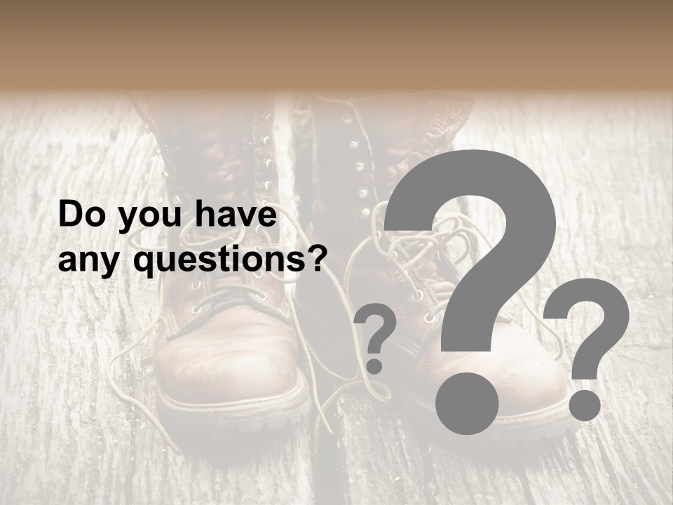 Outdoor Boot Worn PowerPoint Template