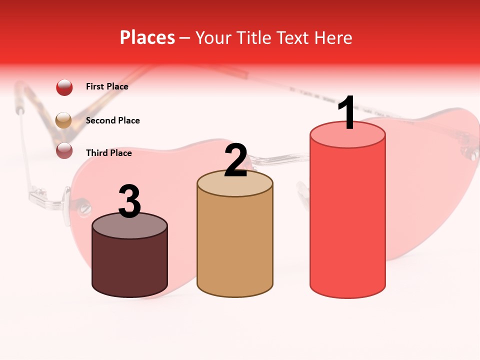 Heart Shaped Glass Sunglasses PowerPoint Template