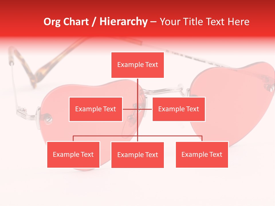 Heart Shaped Glass Sunglasses PowerPoint Template