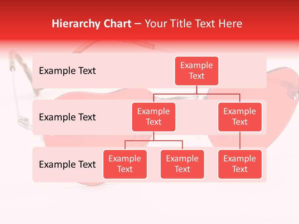 Heart Shaped Glass Sunglasses PowerPoint Template