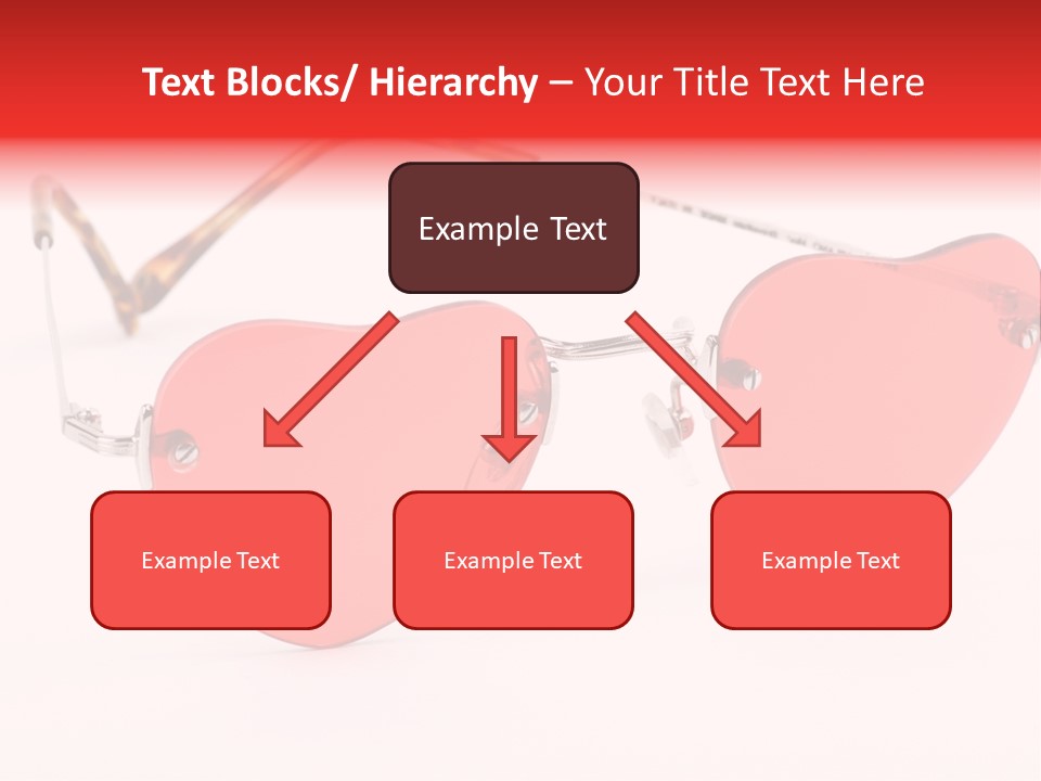 Heart Shaped Glass Sunglasses PowerPoint Template
