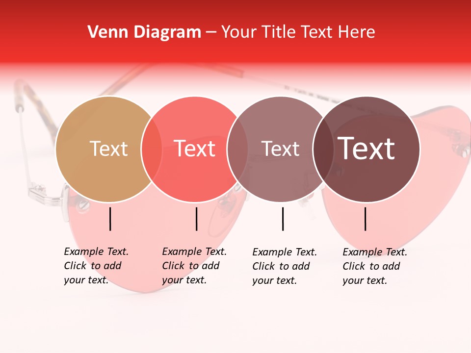 Heart Shaped Glass Sunglasses PowerPoint Template