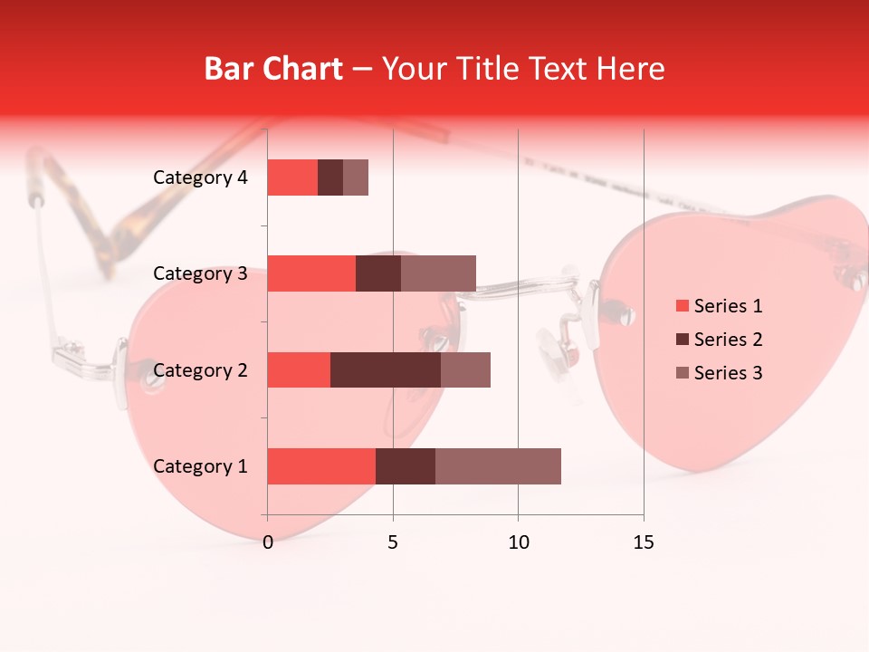 Heart Shaped Glass Sunglasses PowerPoint Template