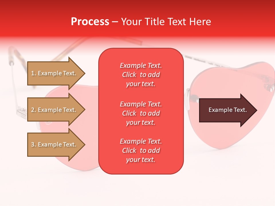 Heart Shaped Glass Sunglasses PowerPoint Template