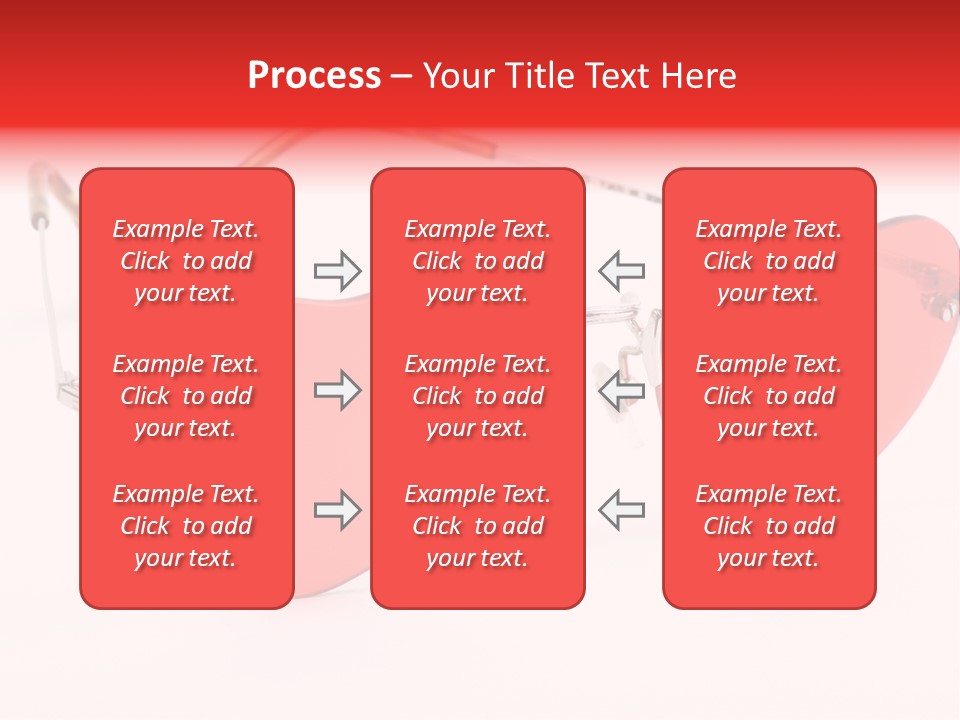 Heart Shaped Glass Sunglasses PowerPoint Template