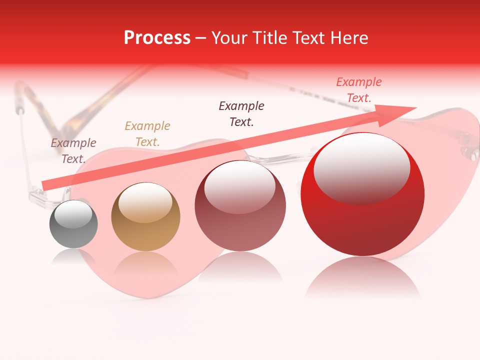 Heart Shaped Glass Sunglasses PowerPoint Template