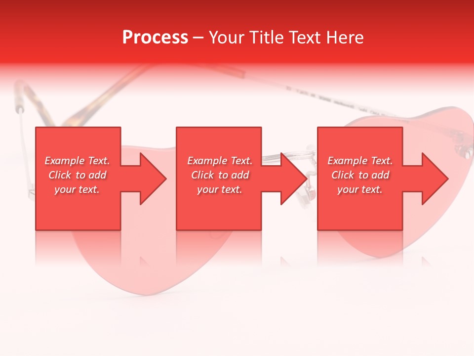Heart Shaped Glass Sunglasses PowerPoint Template