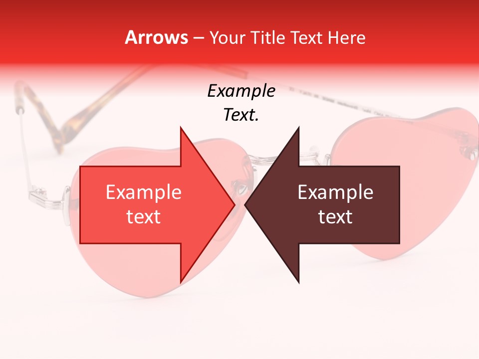 Heart Shaped Glass Sunglasses PowerPoint Template