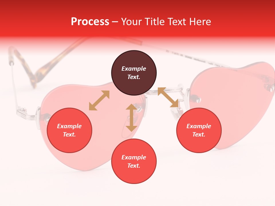 Heart Shaped Glass Sunglasses PowerPoint Template