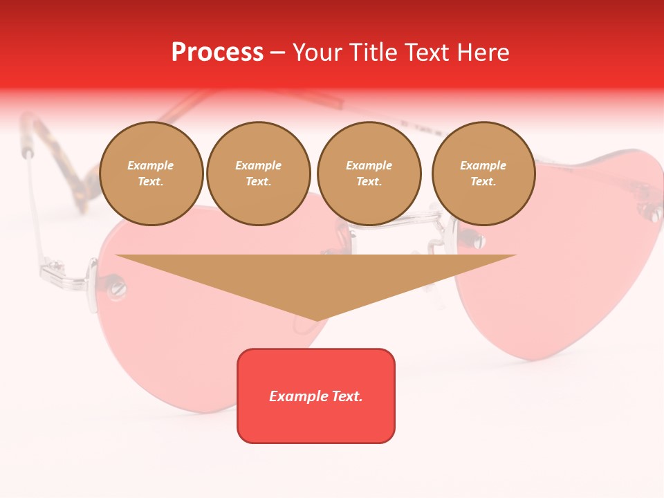 Heart Shaped Glass Sunglasses PowerPoint Template