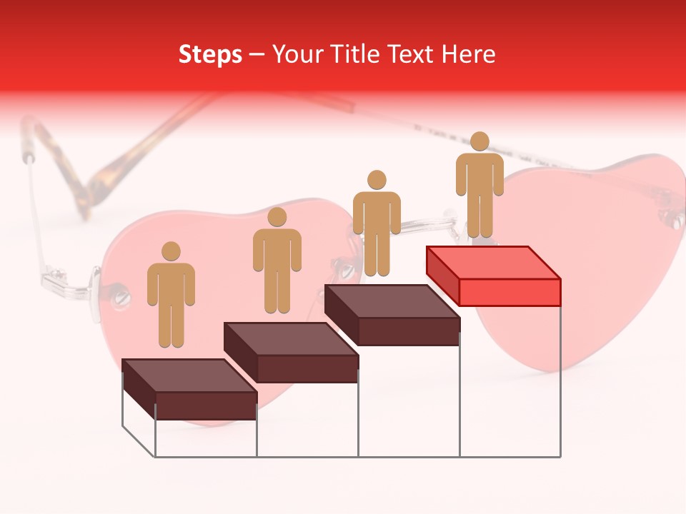 Heart Shaped Glass Sunglasses PowerPoint Template