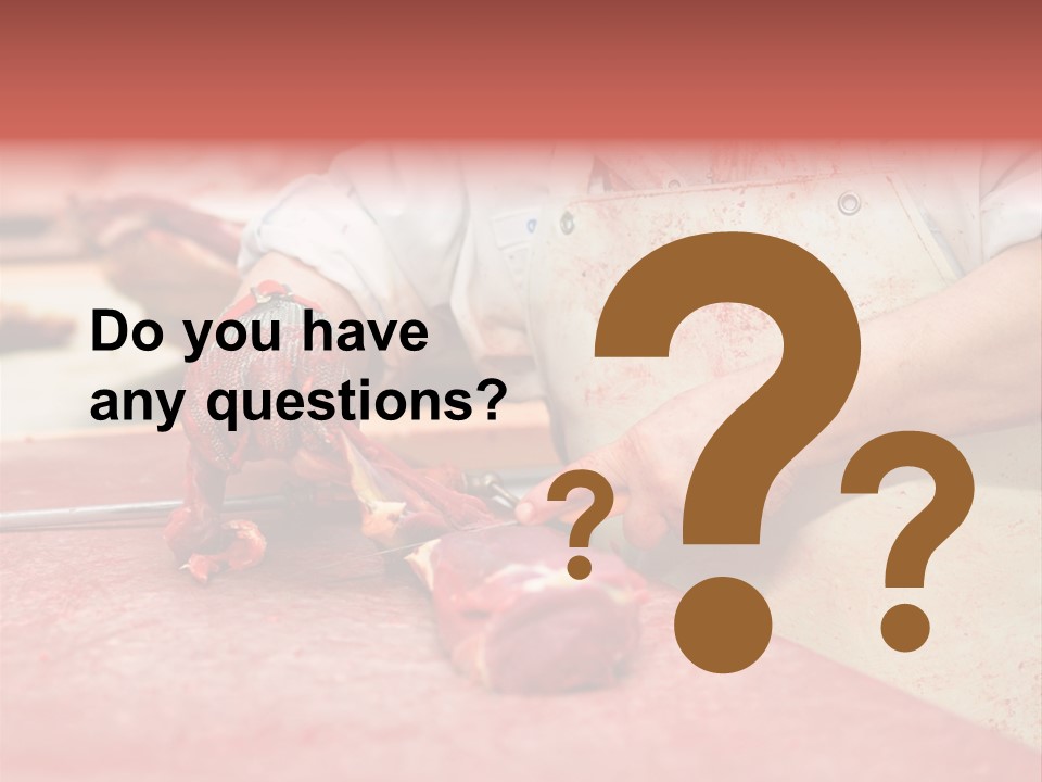 Tier Ern Fleischskandal PowerPoint Template