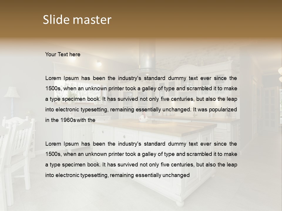 New Table Corridor PowerPoint Template