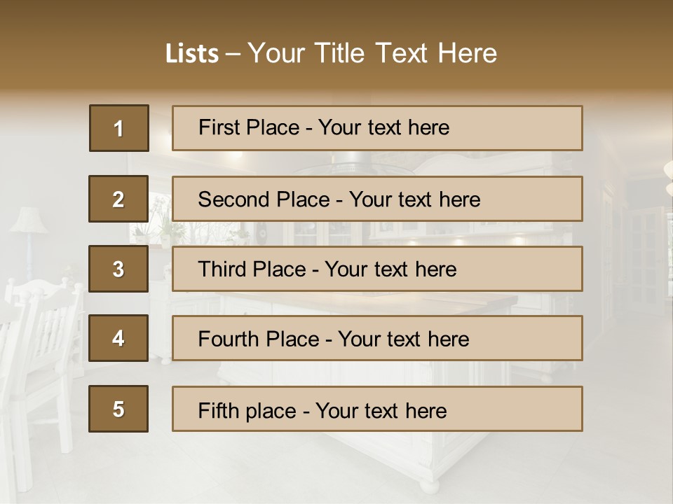 New Table Corridor PowerPoint Template