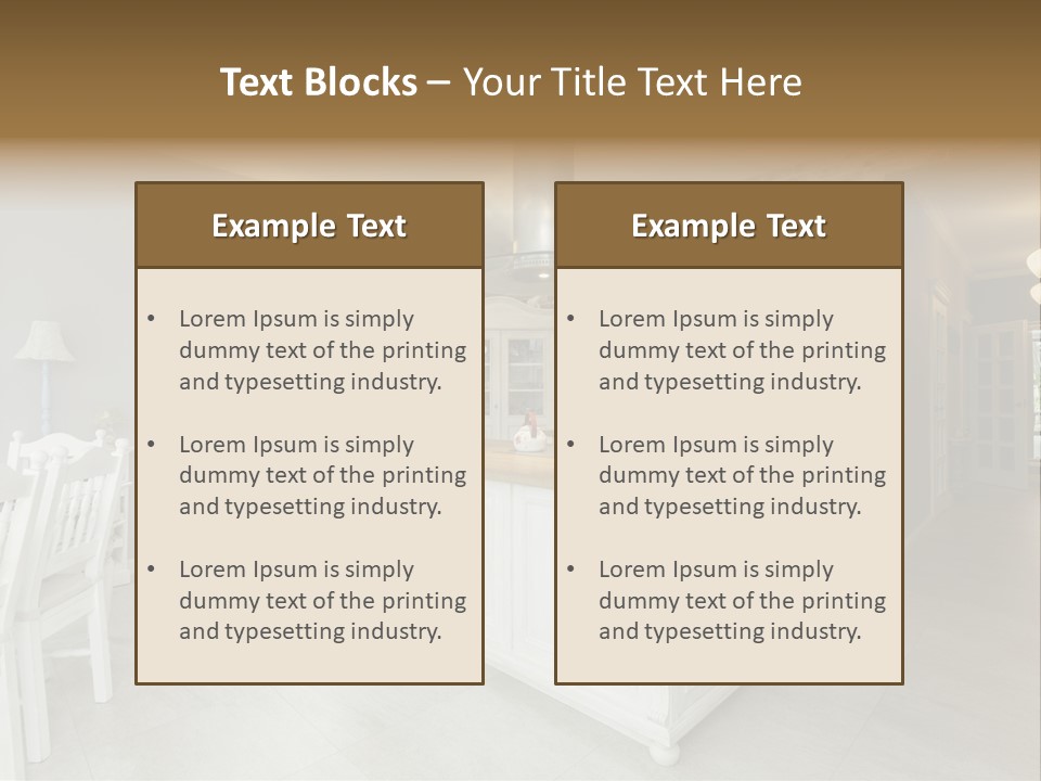 New Table Corridor PowerPoint Template