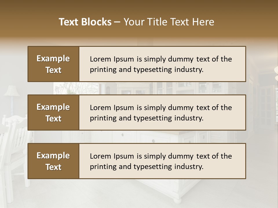 New Table Corridor PowerPoint Template