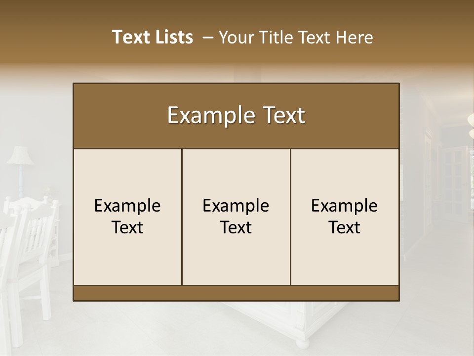 New Table Corridor PowerPoint Template