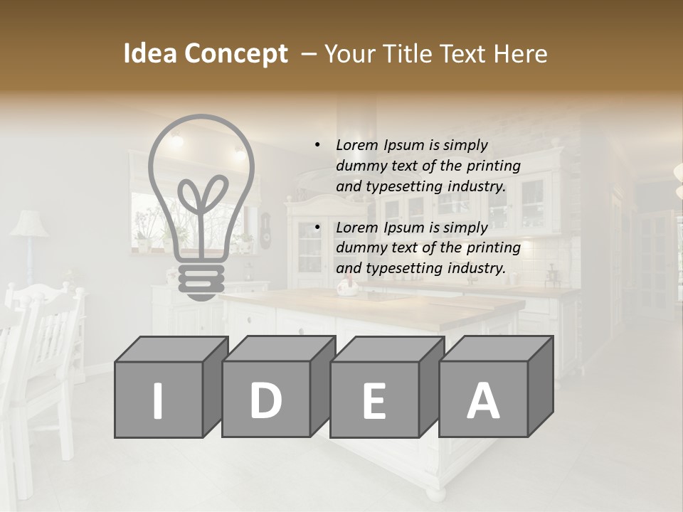 New Table Corridor PowerPoint Template