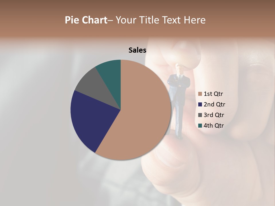 Male Reaching Finger PowerPoint Template