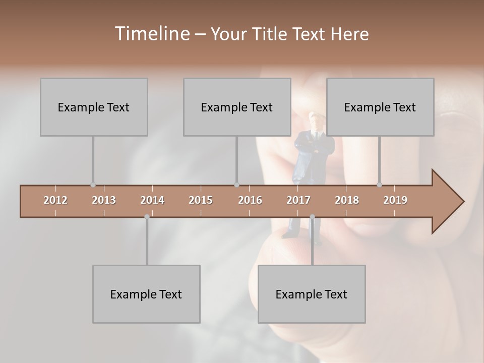 Male Reaching Finger PowerPoint Template