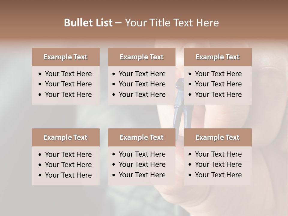 Male Reaching Finger PowerPoint Template