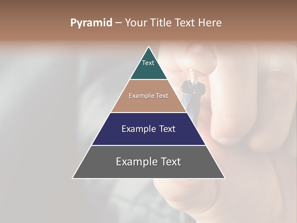 Male Reaching Finger PowerPoint Template