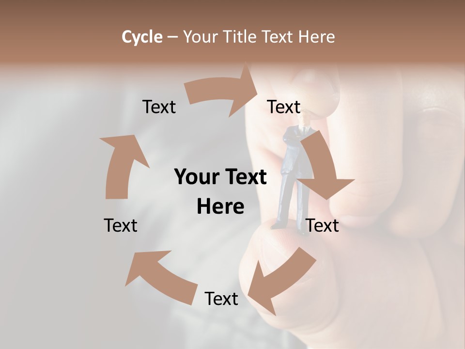 Male Reaching Finger PowerPoint Template