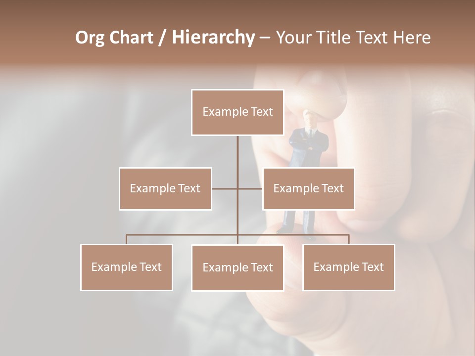 Male Reaching Finger PowerPoint Template