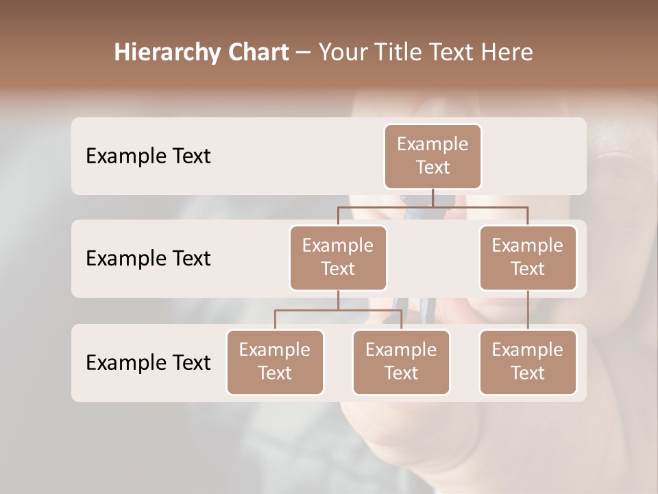 Male Reaching Finger PowerPoint Template