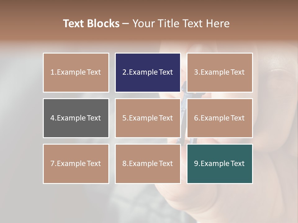 Male Reaching Finger PowerPoint Template