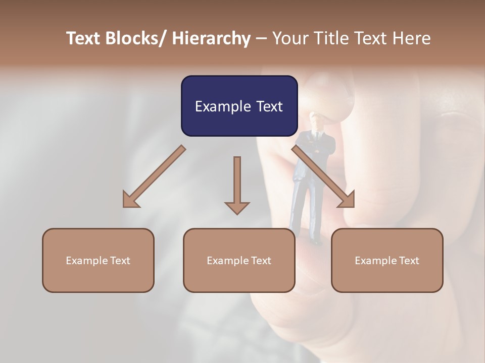 Male Reaching Finger PowerPoint Template