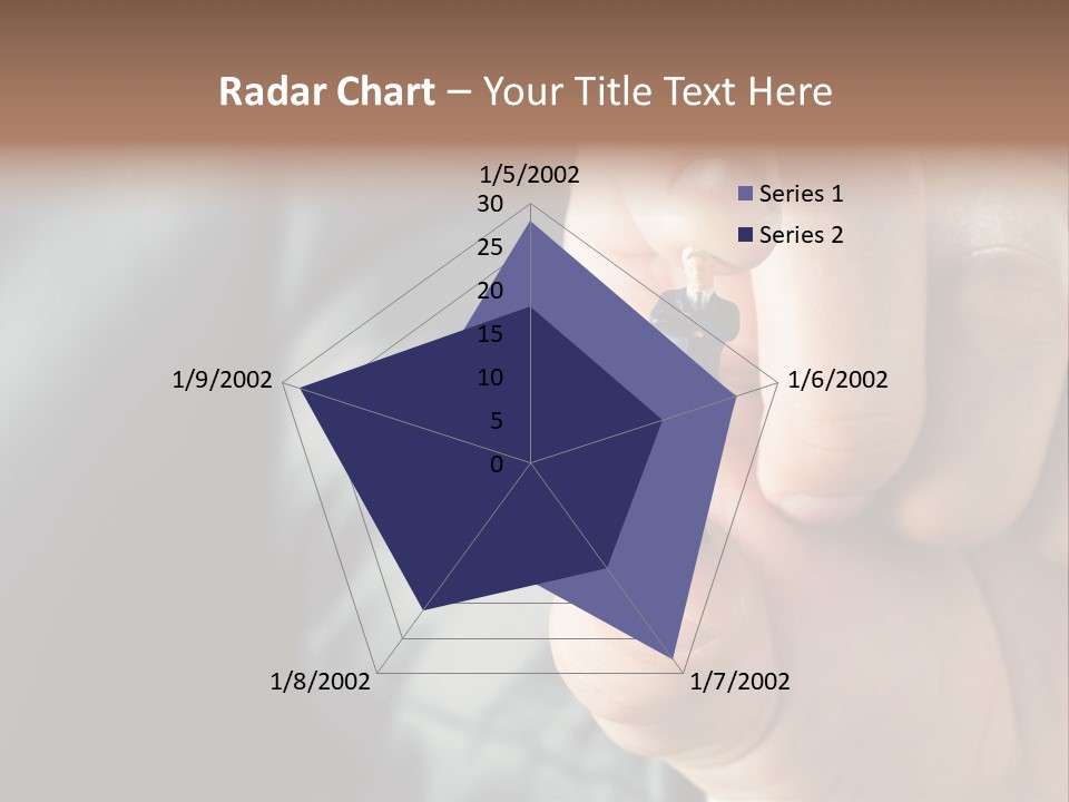 Male Reaching Finger PowerPoint Template