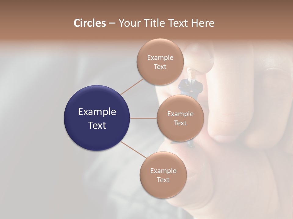 Male Reaching Finger PowerPoint Template