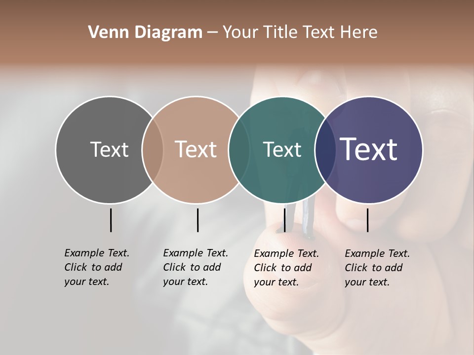 Male Reaching Finger PowerPoint Template