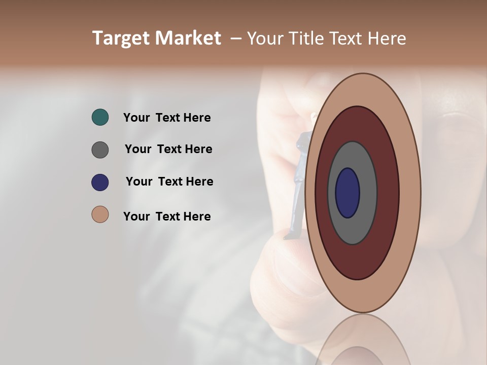 Male Reaching Finger PowerPoint Template