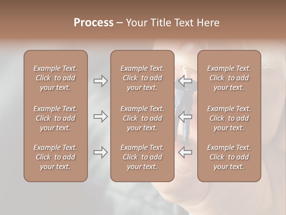 Male Reaching Finger PowerPoint Template
